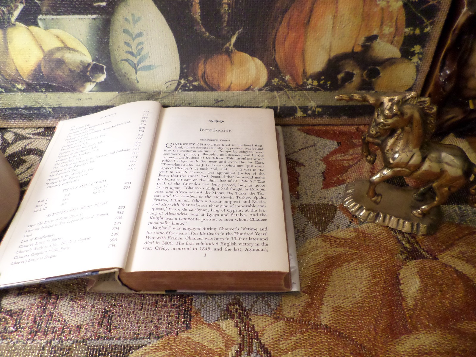 The Portable Chaucer 1953 Geoffrey Chaucer Vintage Hardcover /w Dust Jacket