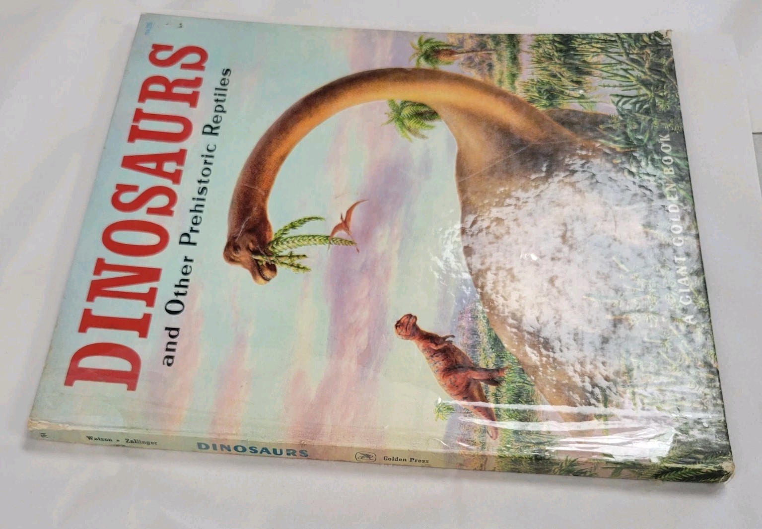Dinosaurs And Other Prehistoric Reptiles-Watson Giant Golden Book 1960 vtg