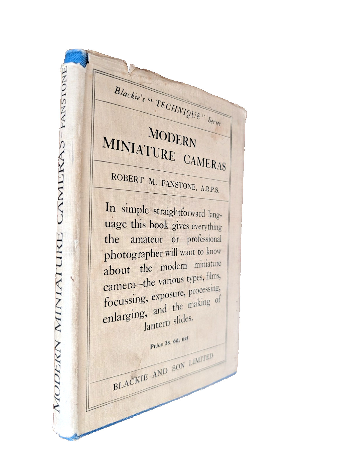 Modern Miniature Cameras Robert Fanstone Vintage Photography Guide Processing