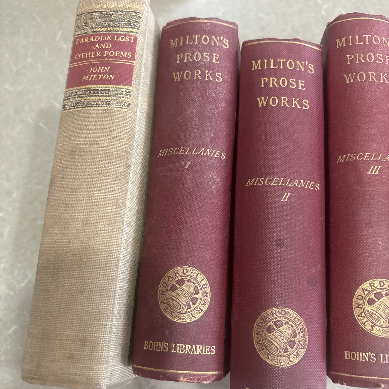 John Milton’s Antique Book Lot