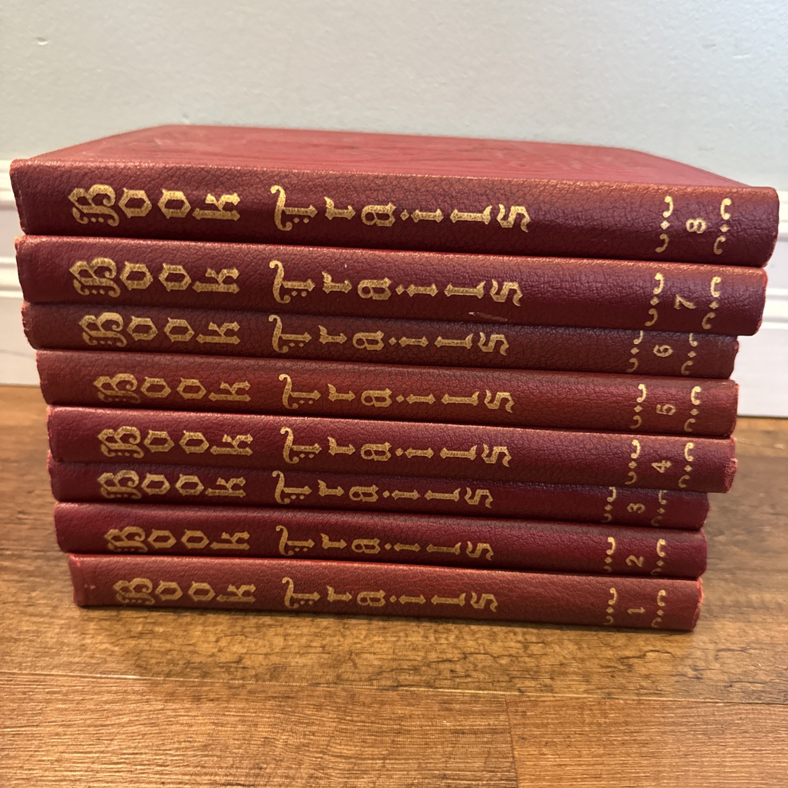 8 Volume Set Book Trails 1946 Children Stories Hardcover Complete
