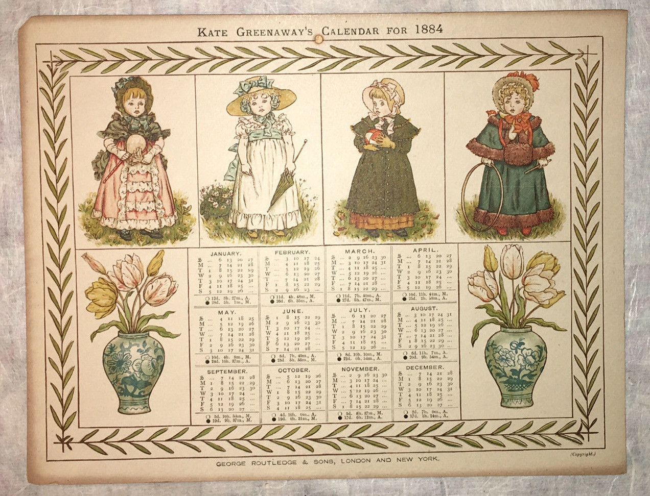 Kate Greenaway. Calendars for 1884 George Routledge & Sons London & New York