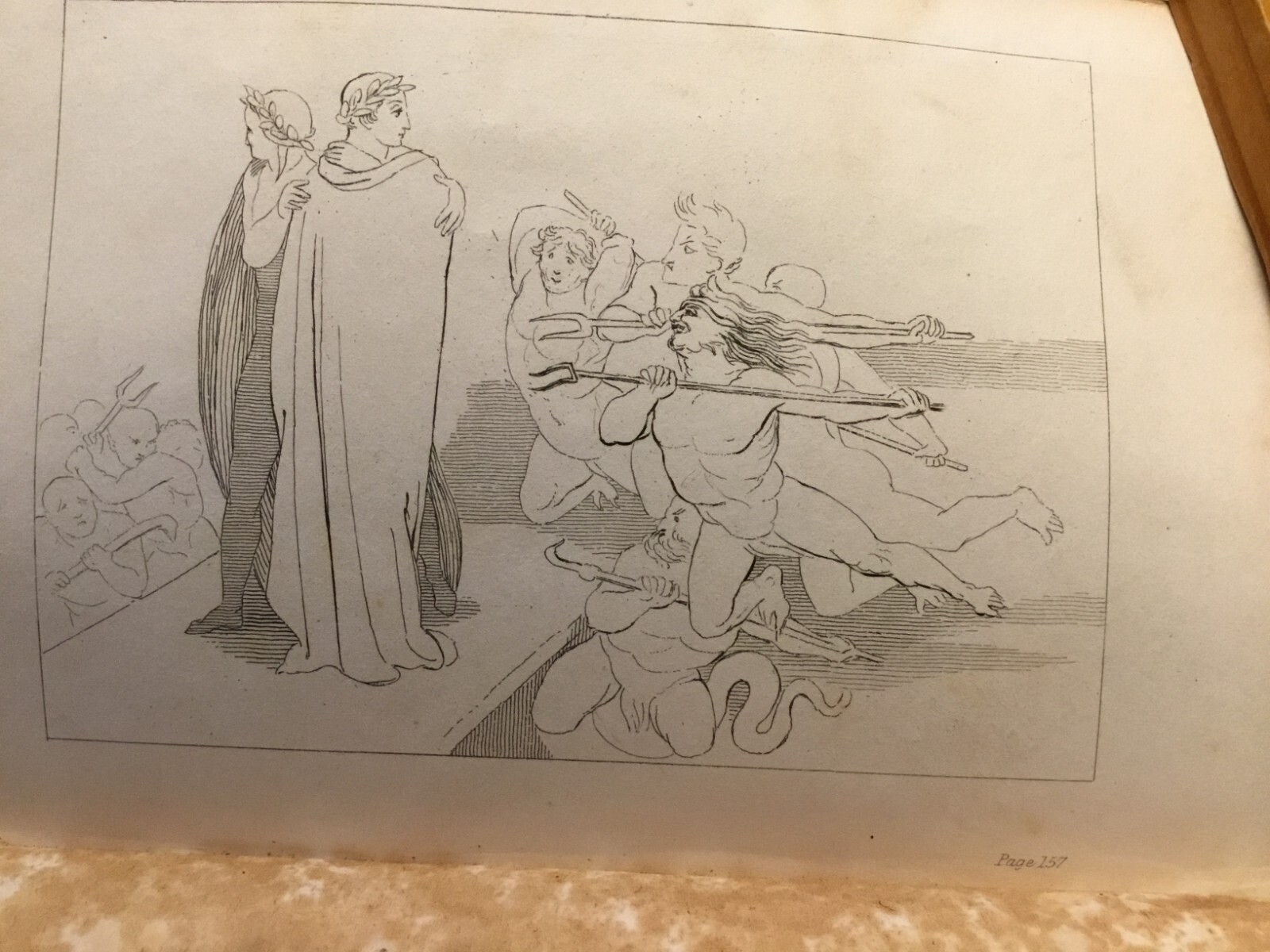 THE VISION, or HELL, PURGATORY and PARADISE, 1850, DANTE ALIGHIERI, FLAXMAN ILLU