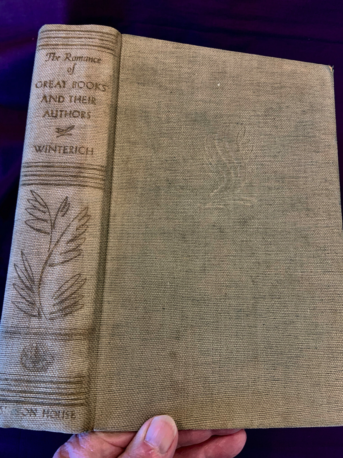 Romance of Great Books And Their Authors by John T Winterich. 1929 illus