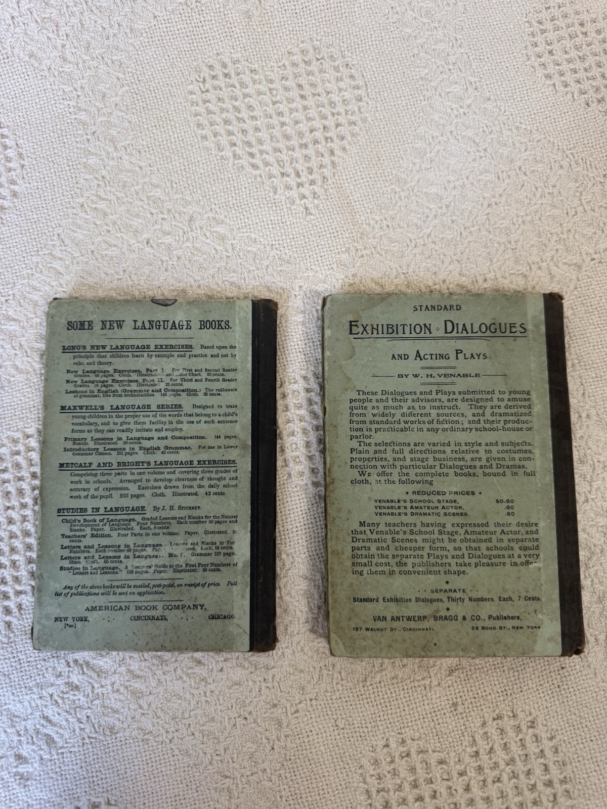 Antique McGuffey’s New First & Third Eclectic Readers School Books Lot 2 1800s