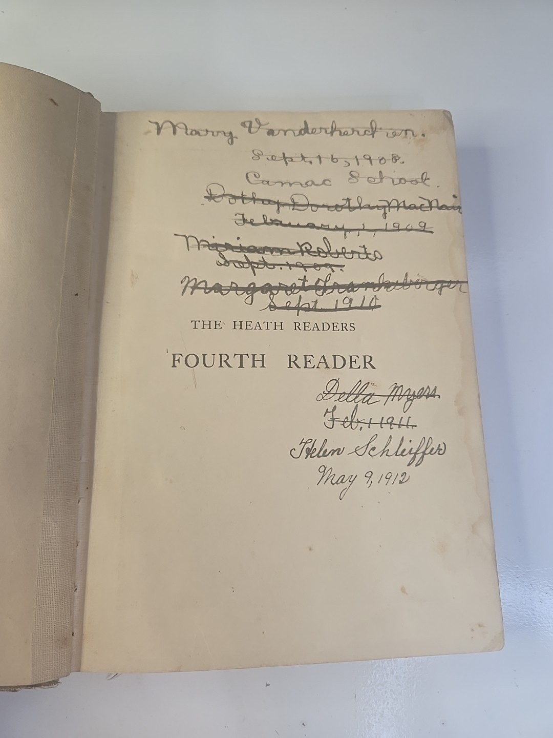 The Heath Readers Fourrh Reader 1903 D.C. Heath & Company HC Ex-library Vintage