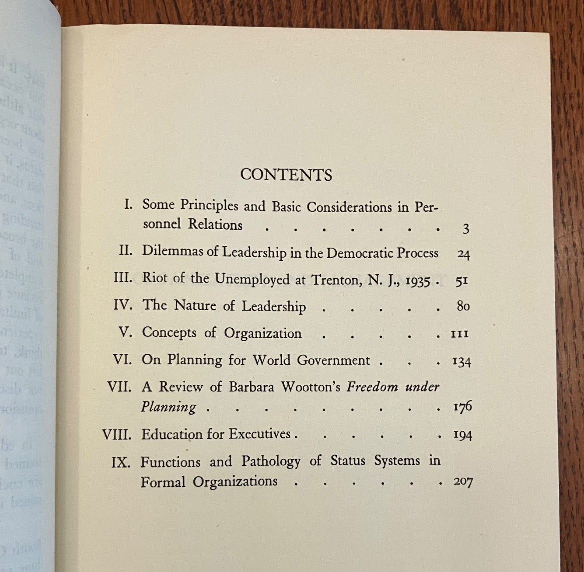 Organization & Management Barnard Pioneering Executive Leadership Papers 1948 DJ