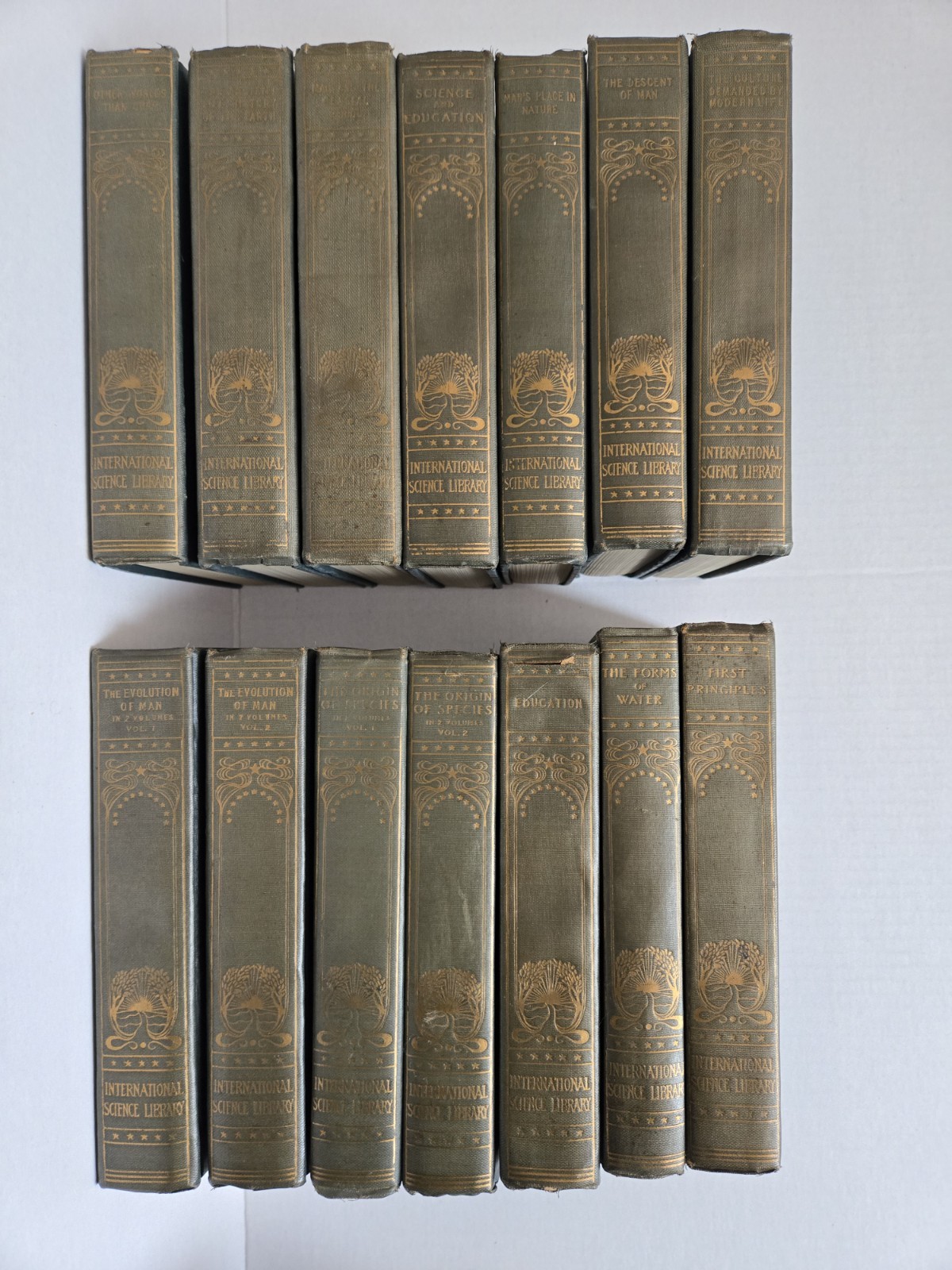 International Science Library HC Lot of 14 Books The Werner Company Antique