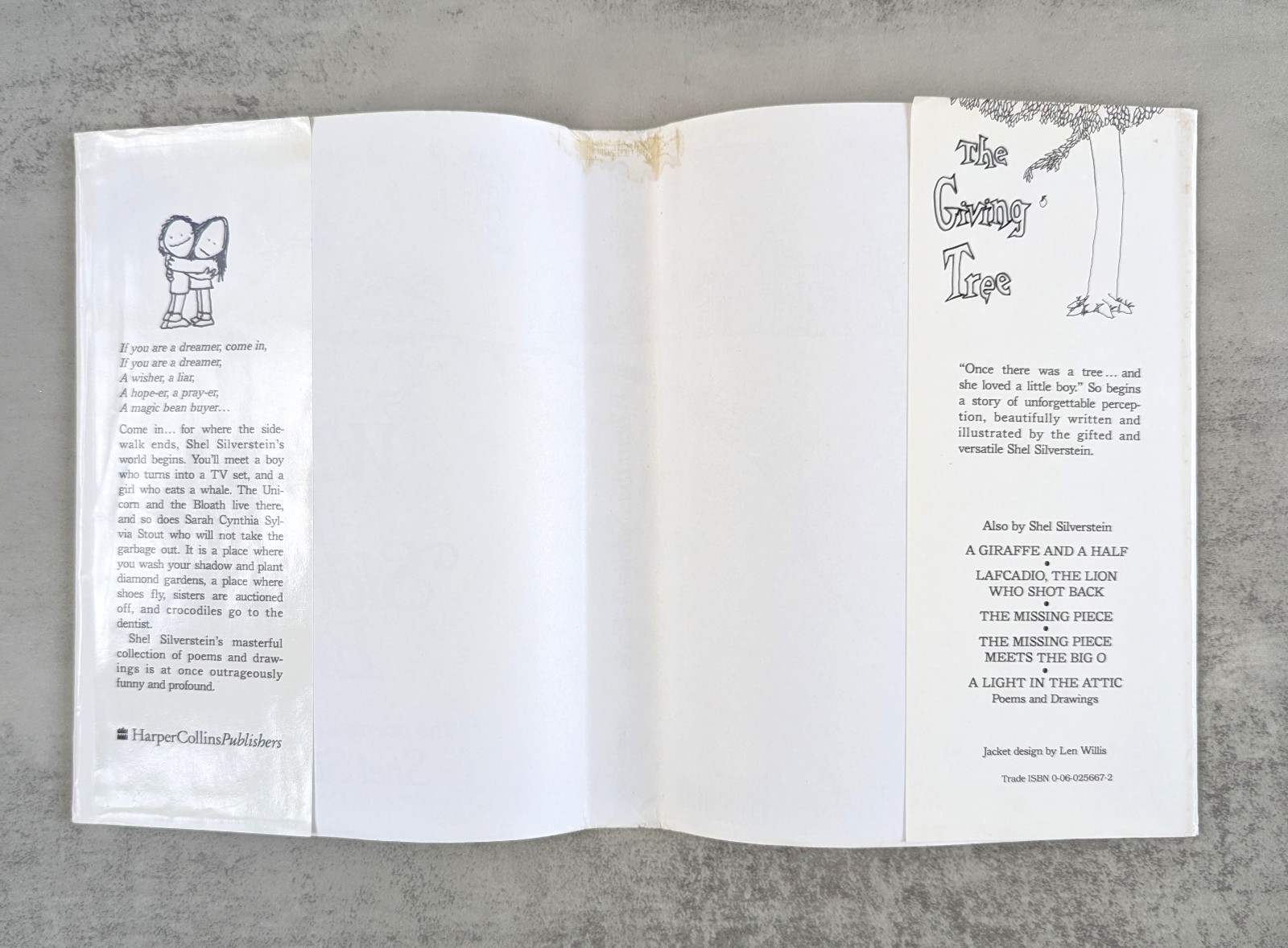 Where The Sidewalk Ends, Shel Silverstein, 1974 First Edition 1st Print Book