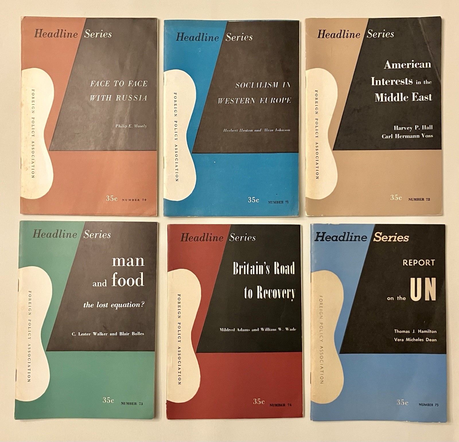 Previously unknown Alvin Lustig cover design, 19 issues, MCM Foreign Policy 1947