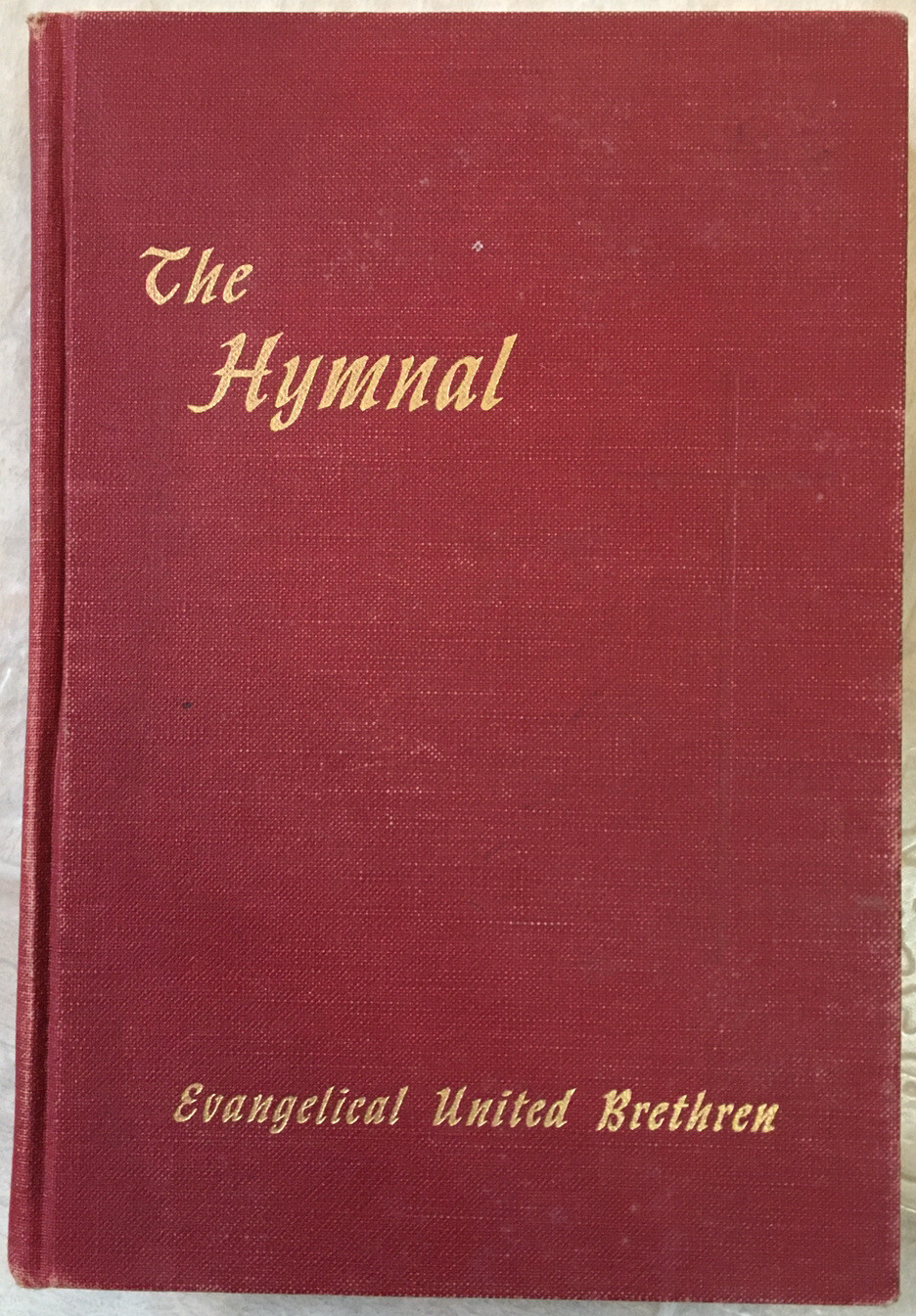 Vintage 1957 THE HYMNAL of The Evangelical United Brethren Church Hymns Red HB