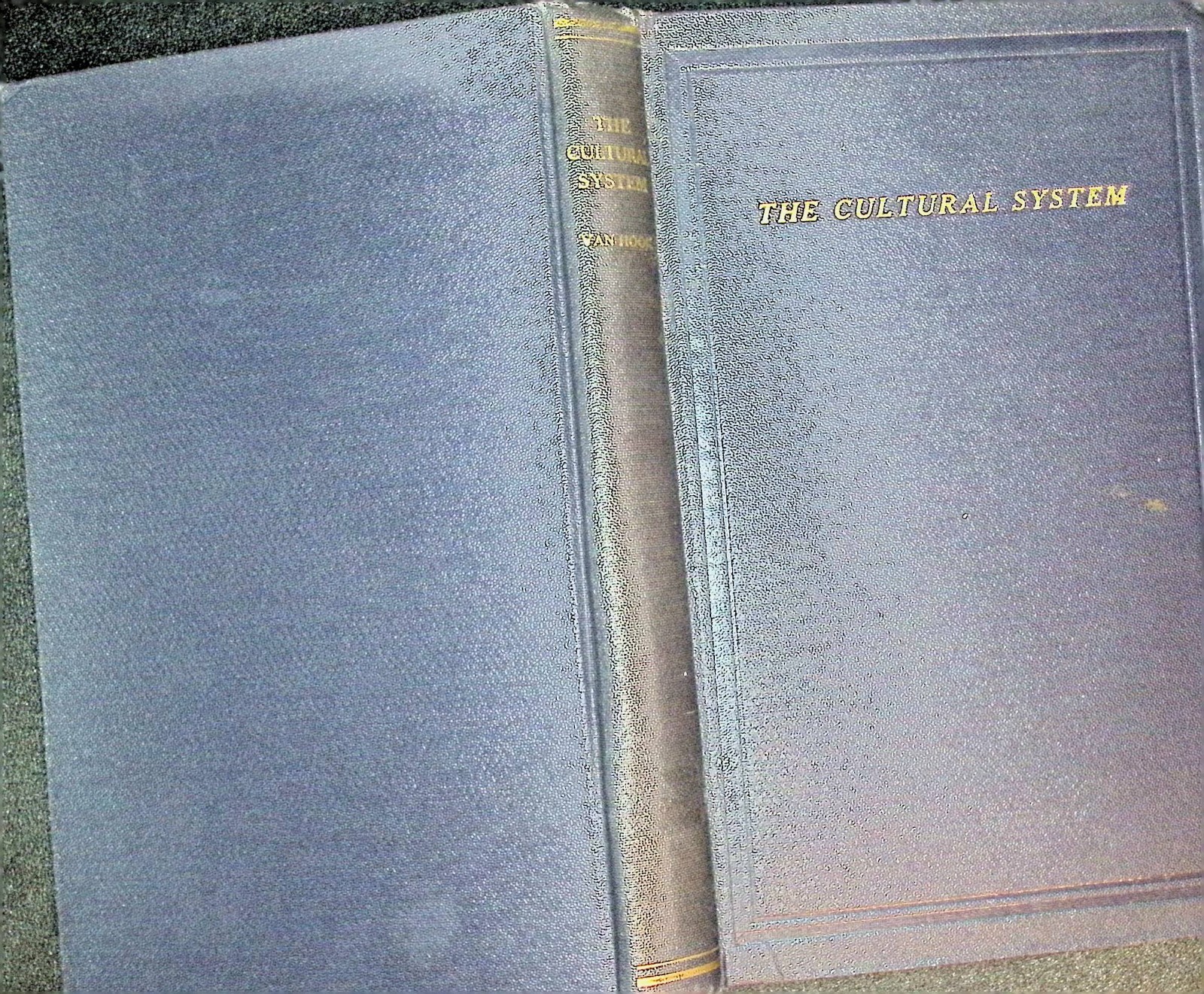 1925 The Cultural System Weller Van Hook Rajput Press Occult Esoteric HC Ex Lib