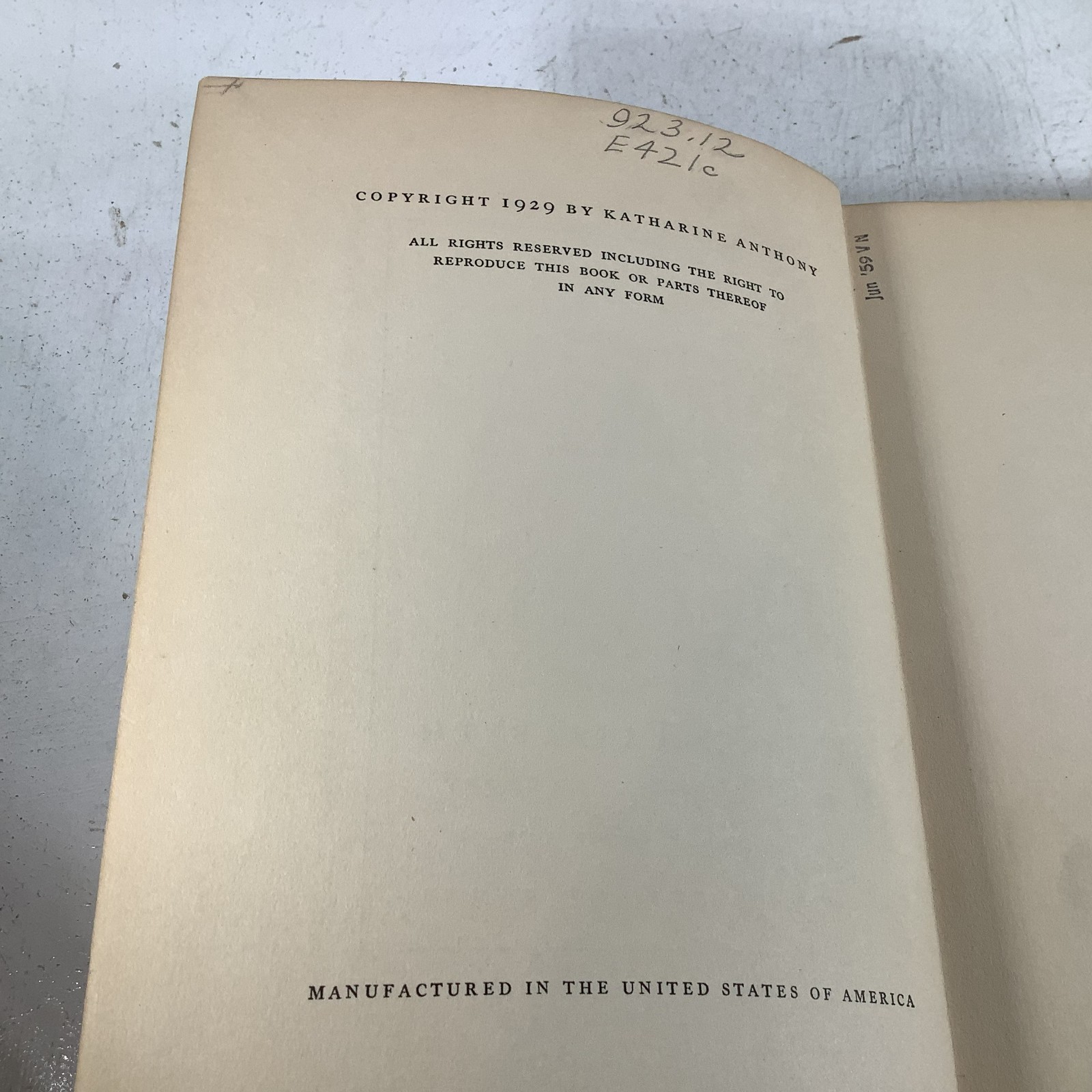 Queen Elizabeth Katharine Anthony 1929 The Literary Guild HC Good