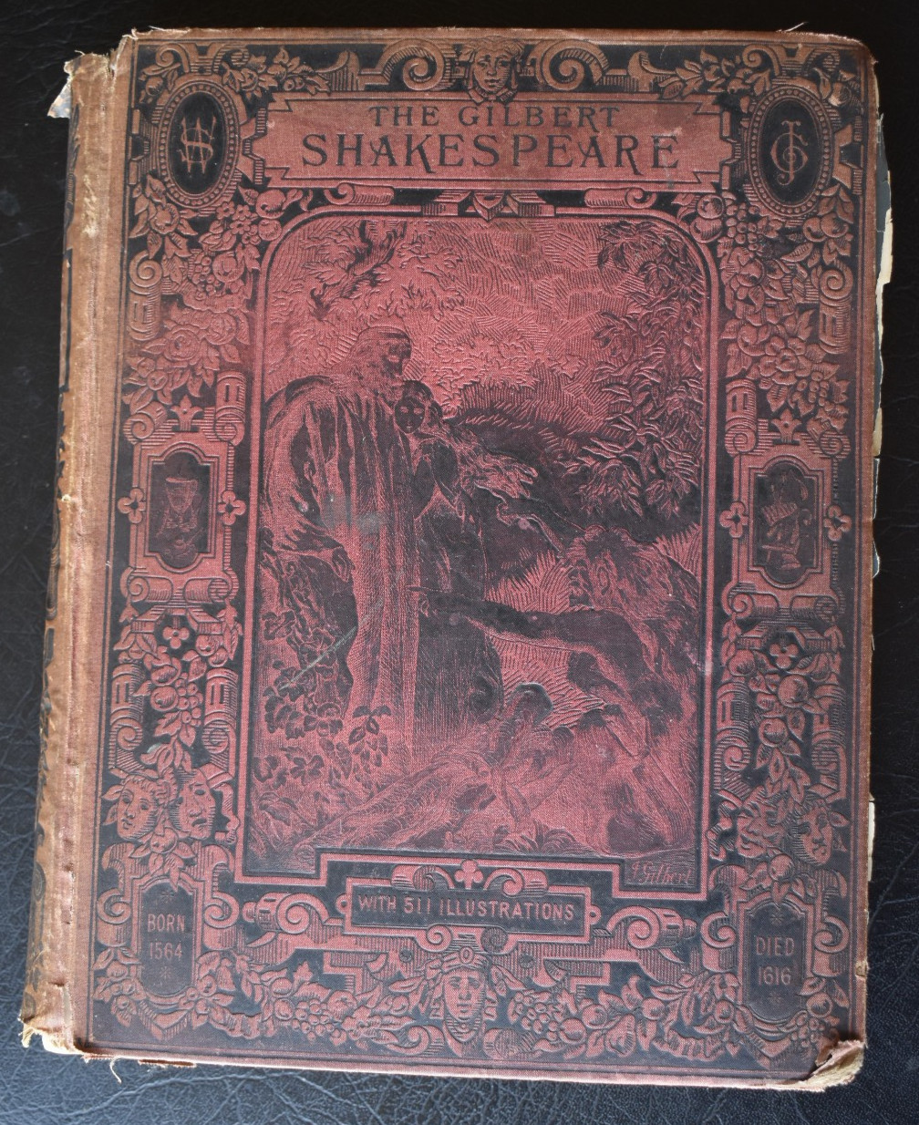 1882 Antique The Gilbert Shakespeare w/ 511 Illustrations