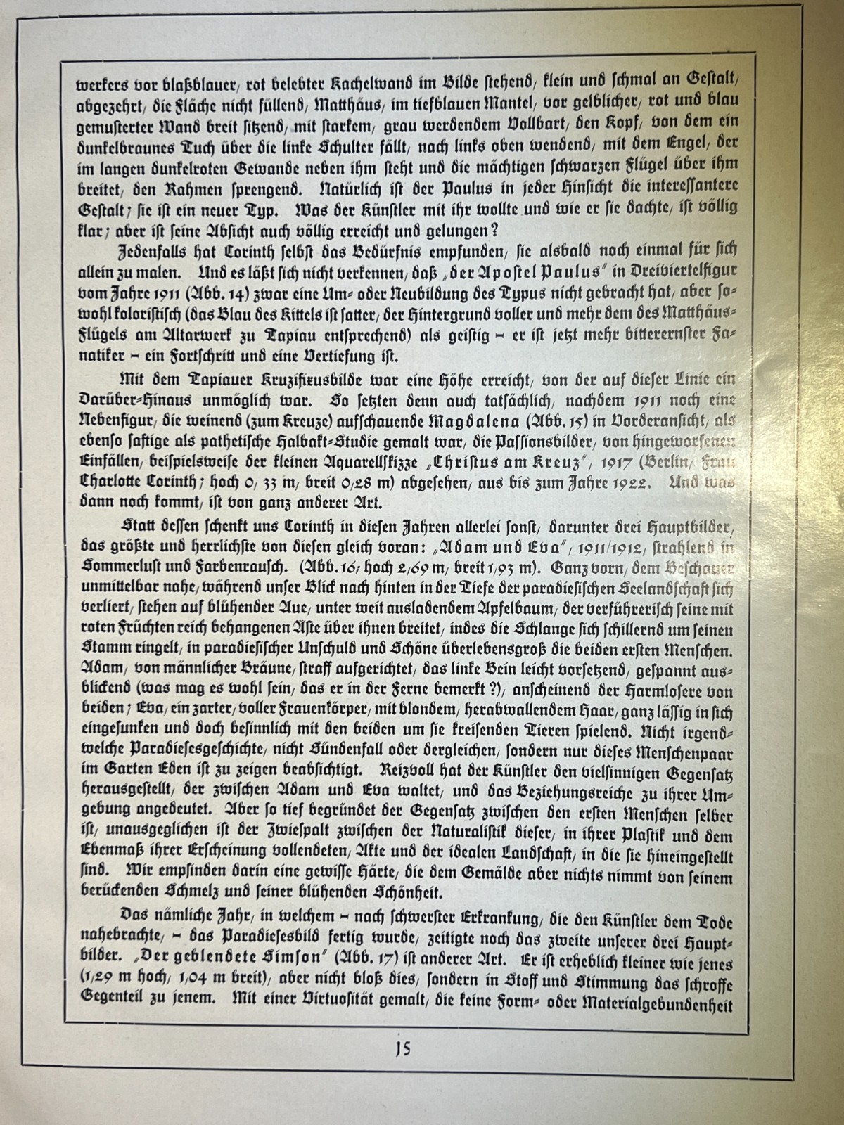 RARE 1926 Lovis Corinth Religious Art Book – Charlotte Berend Presentation