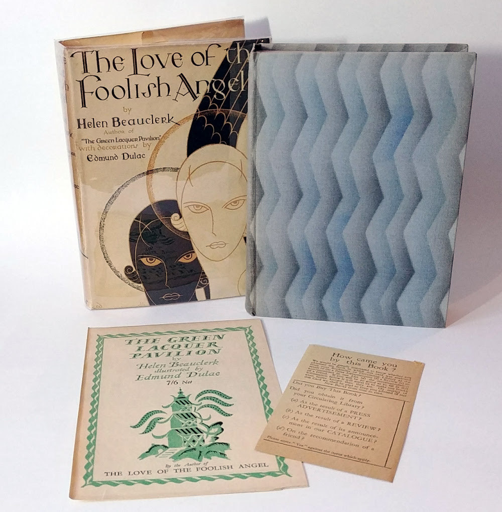 Edmund Dulac, Helen Beauclerk LOVE OF THE FOOLISH ANGEL 1929 1st Ed HC/DJ