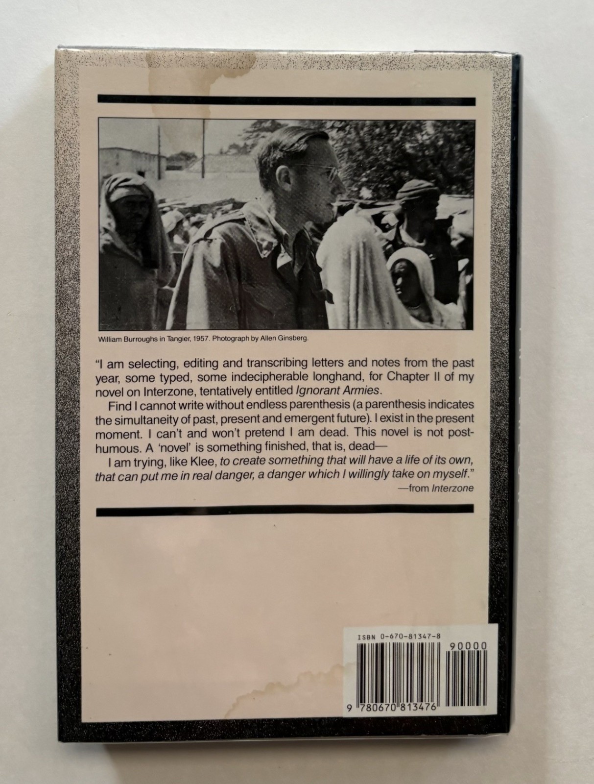 WILLIAM BURROUGHS SIGNED INTERZONE First Printing