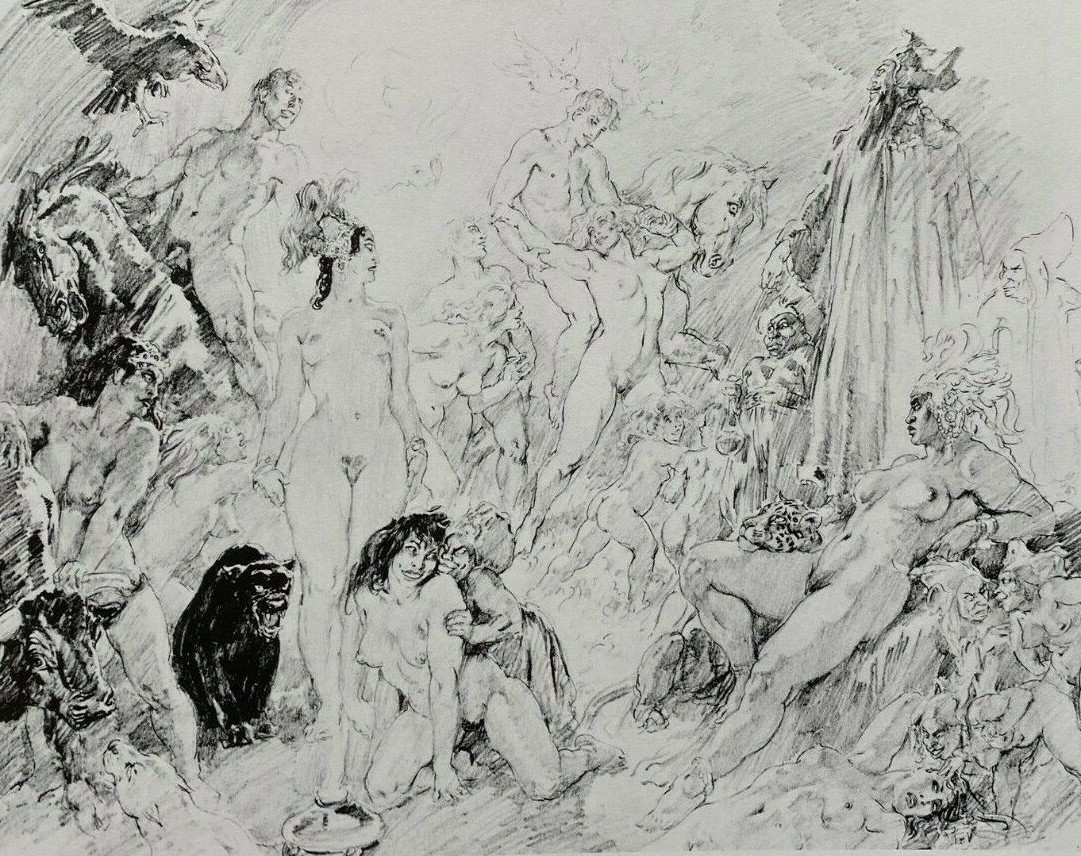 1984 1st IMPULSE TO DRAW *LIKE NEW* NORMAN LINDSAY w 280 PLATS FREE EXPRESS AUS