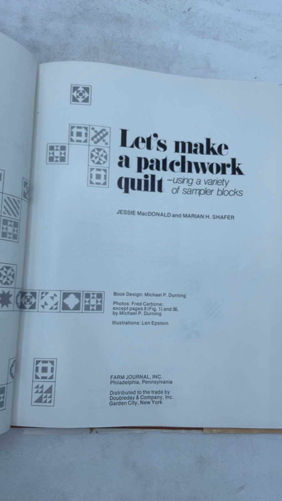 Let’s make a patchwork quilt -using a variety of sampler blocks Jessie MacDon…