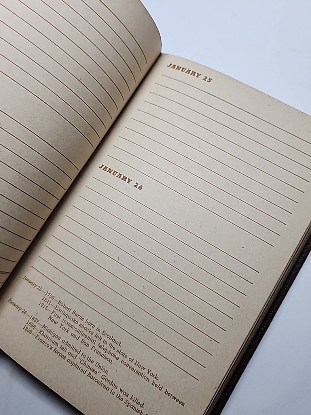 Witman Publishing 1940s Everyday Diary Journal Unused Book RARE Brown Vtg