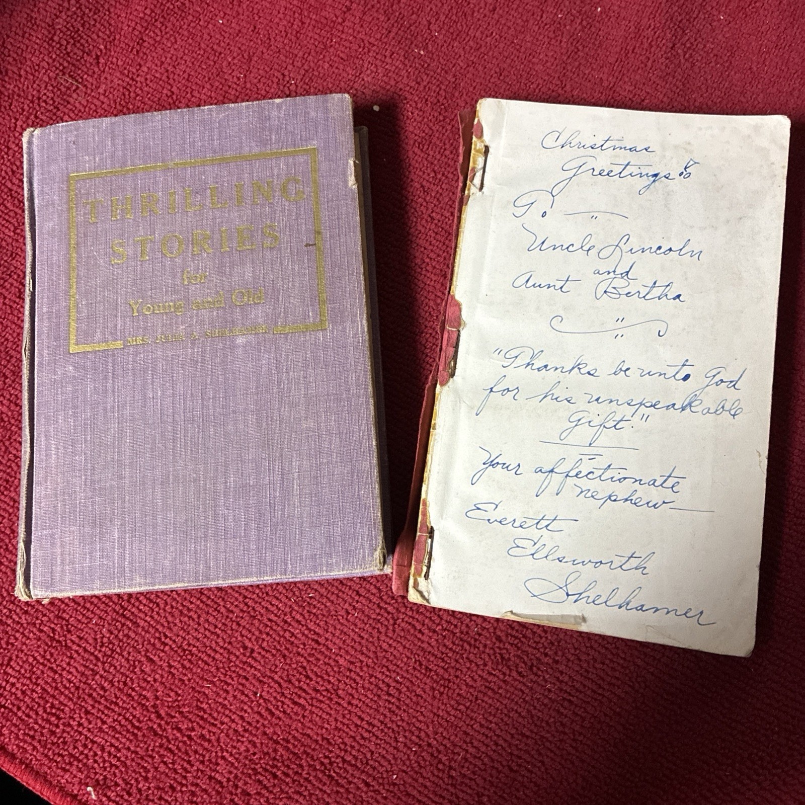 The Man Who Lived Ahead Of His Time E E Shelhamer Provenance Inscription By Son