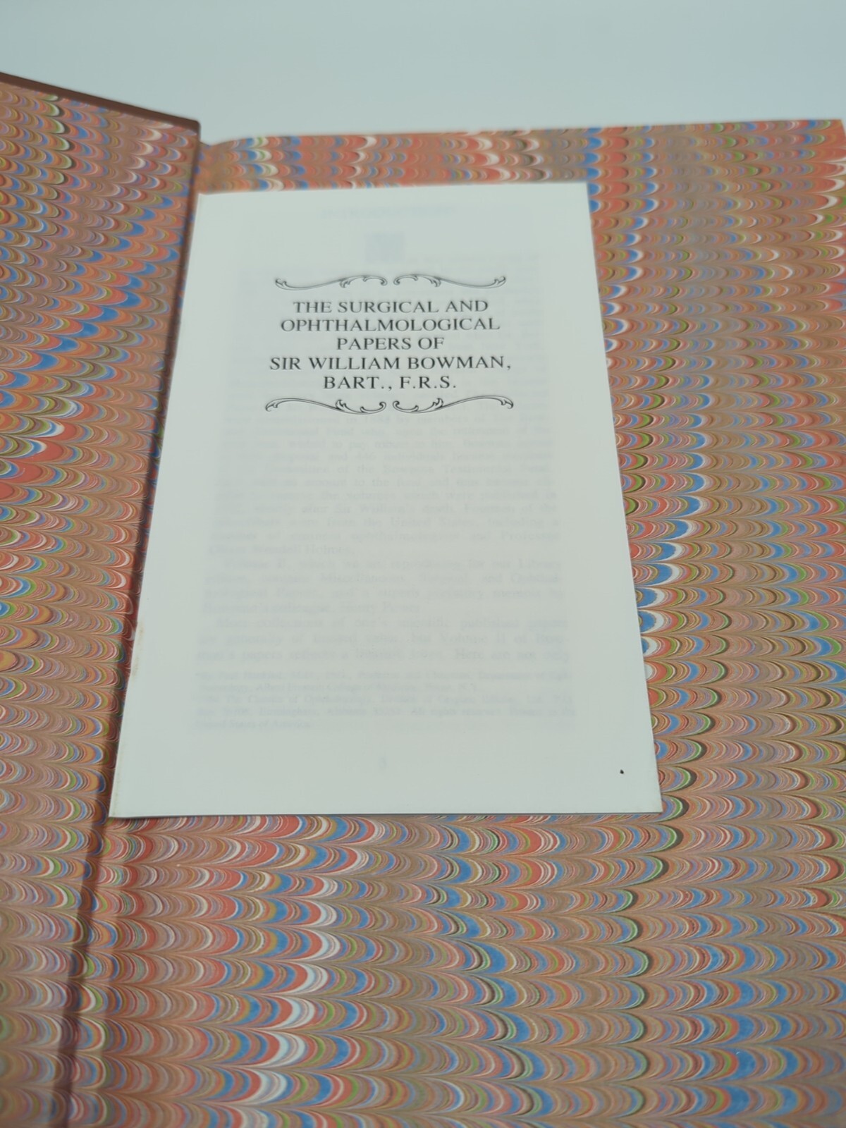 The Collected Papers Sir William Bowman 1984 Classics Ophthalmology Library