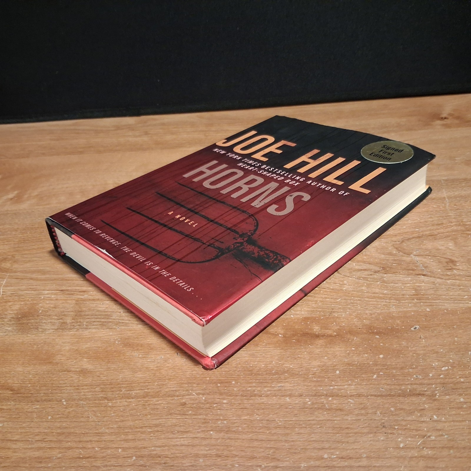 Joe Hill „Horns“ Signed Doodle 1st Edition HC/DJ