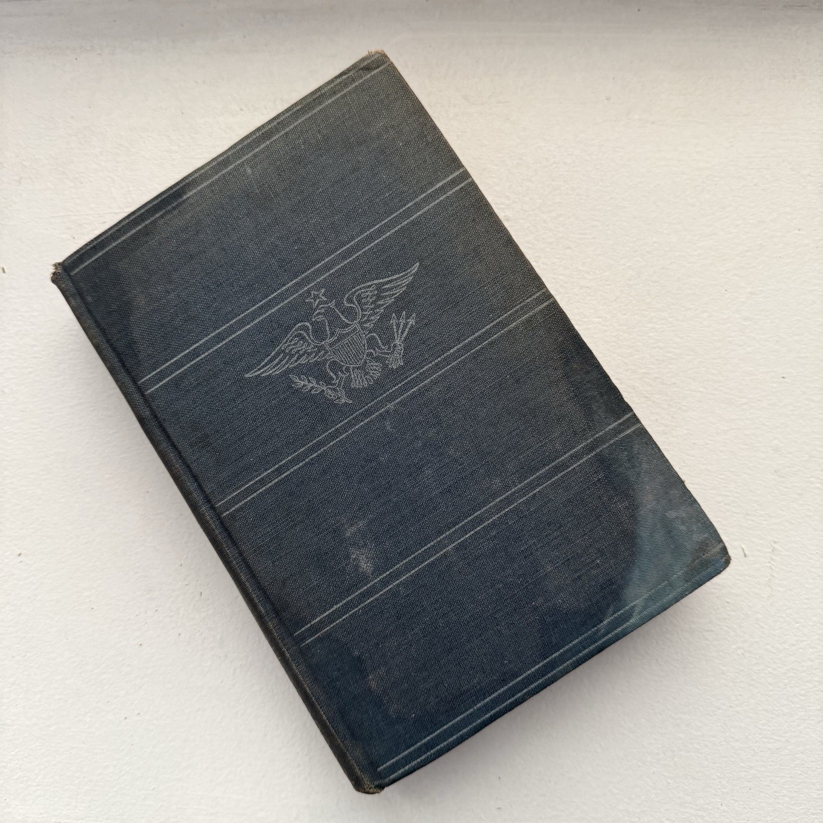 vtg 1944 A Basic History of the United States Beard Hardcover Navy Blue Book