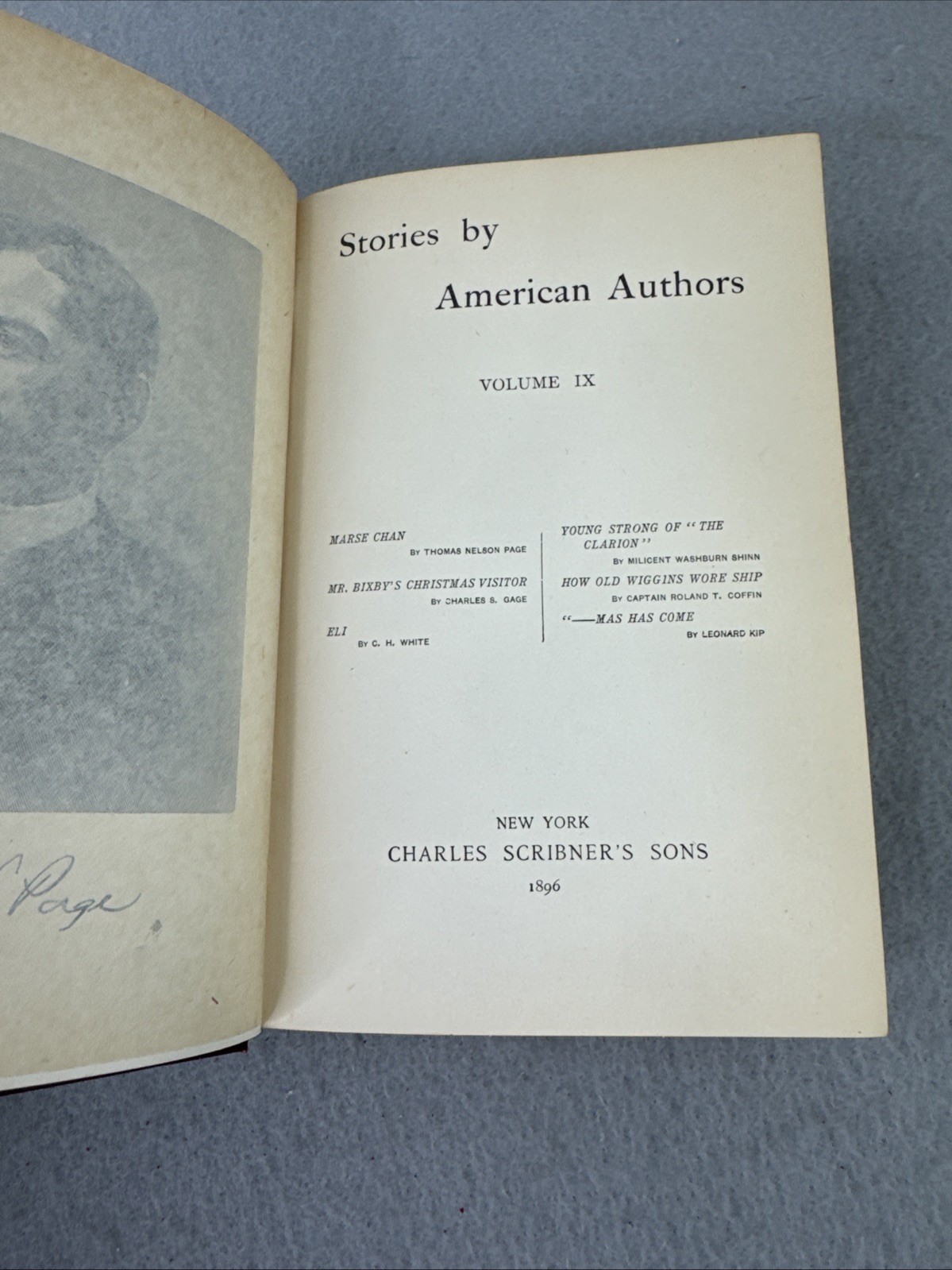 Stories of American Authors 1896 Vol. 1-3 + 9 HC Charles Scribners Antique
