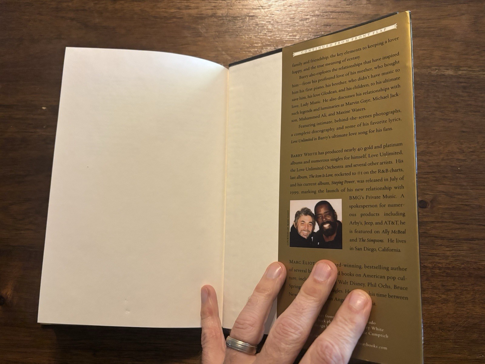 SIGNED Love Unlimited By Barry White 1st Printing First Edition 1999 HCDJ