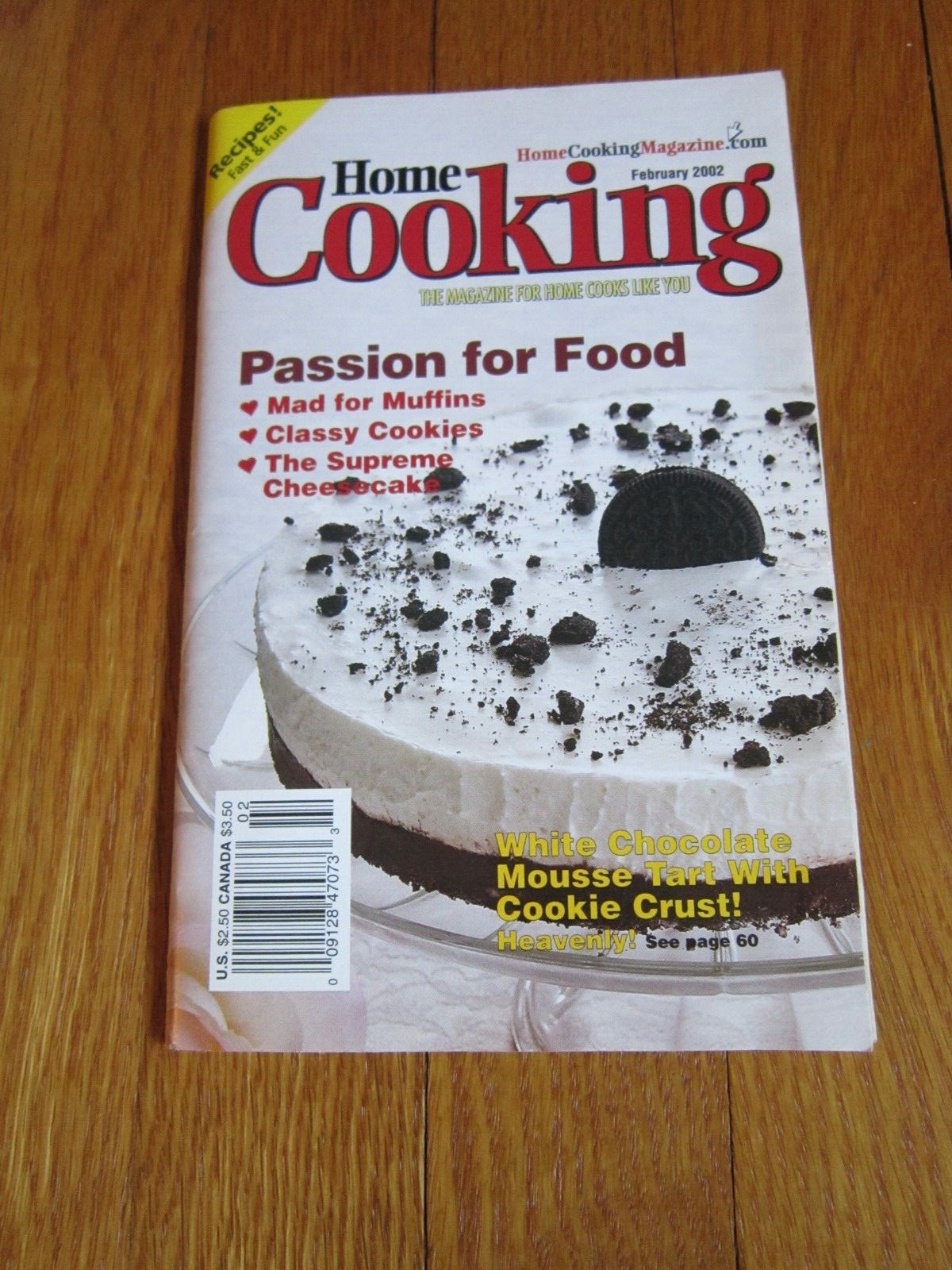 Home Cooking Magazine Feb 2002 Vtg Recipes Pistachio Lime Cookies,Easy Stromboli