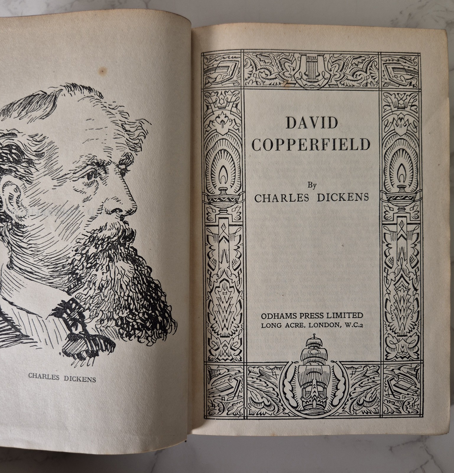 David Copperfield Charles Dickens Hardback Odhams Press Ltd Illustrated by Phiz