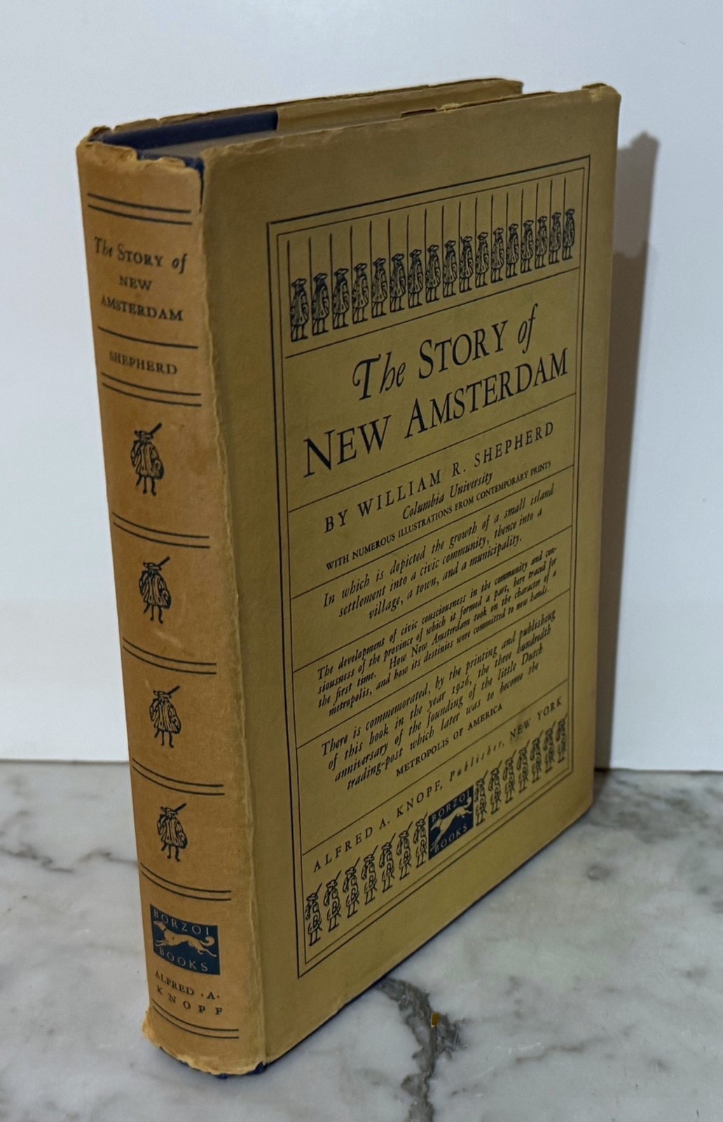 1926 – THE STORY OF NEW AMSTERDAM – BY WILLIAM R. SHEPERD – HC – ALFRED KNOPF