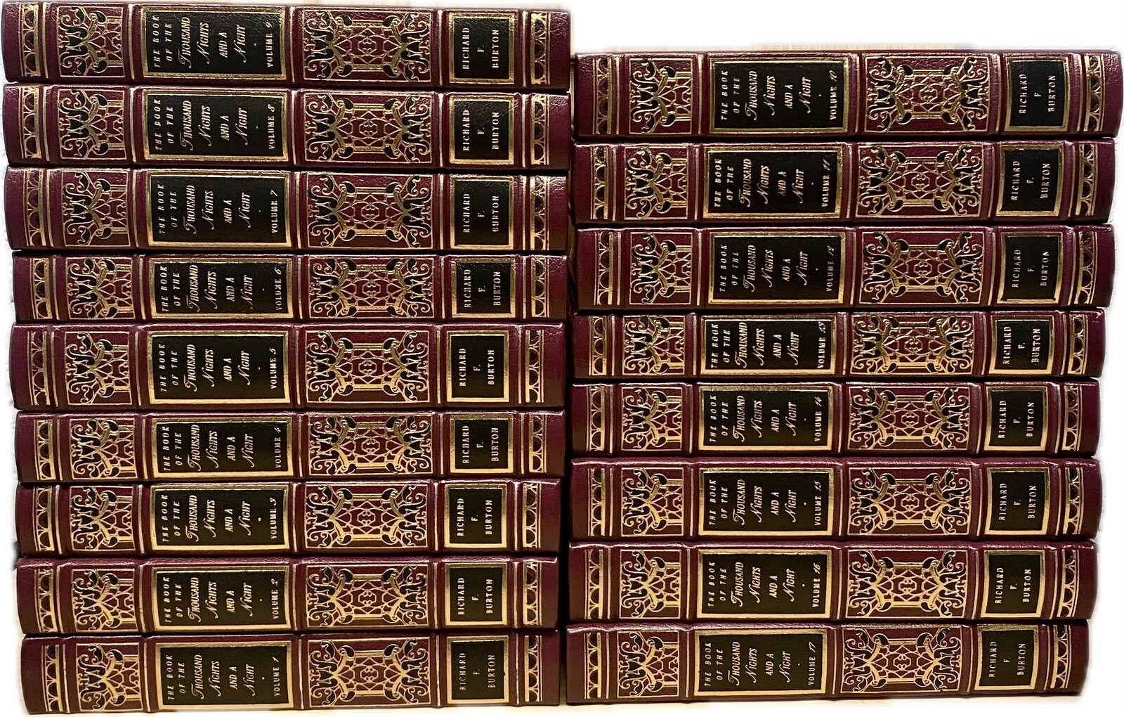 EASTON PRESS THOUSAND NIGHTS & A NIGHT by RICHARD BURTON 17 Volume Complete Set
