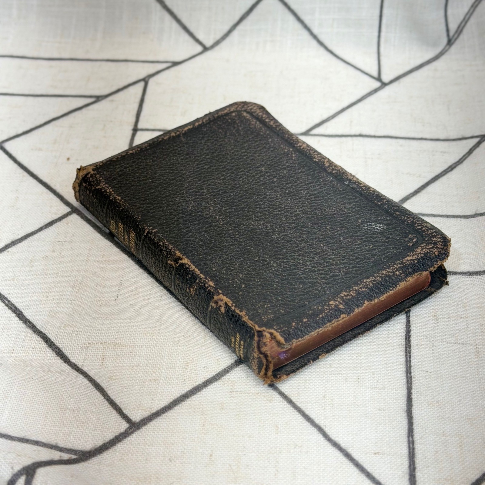 The Christian Herald New Testament 1900 Pocket Size Black Red Letter Edition