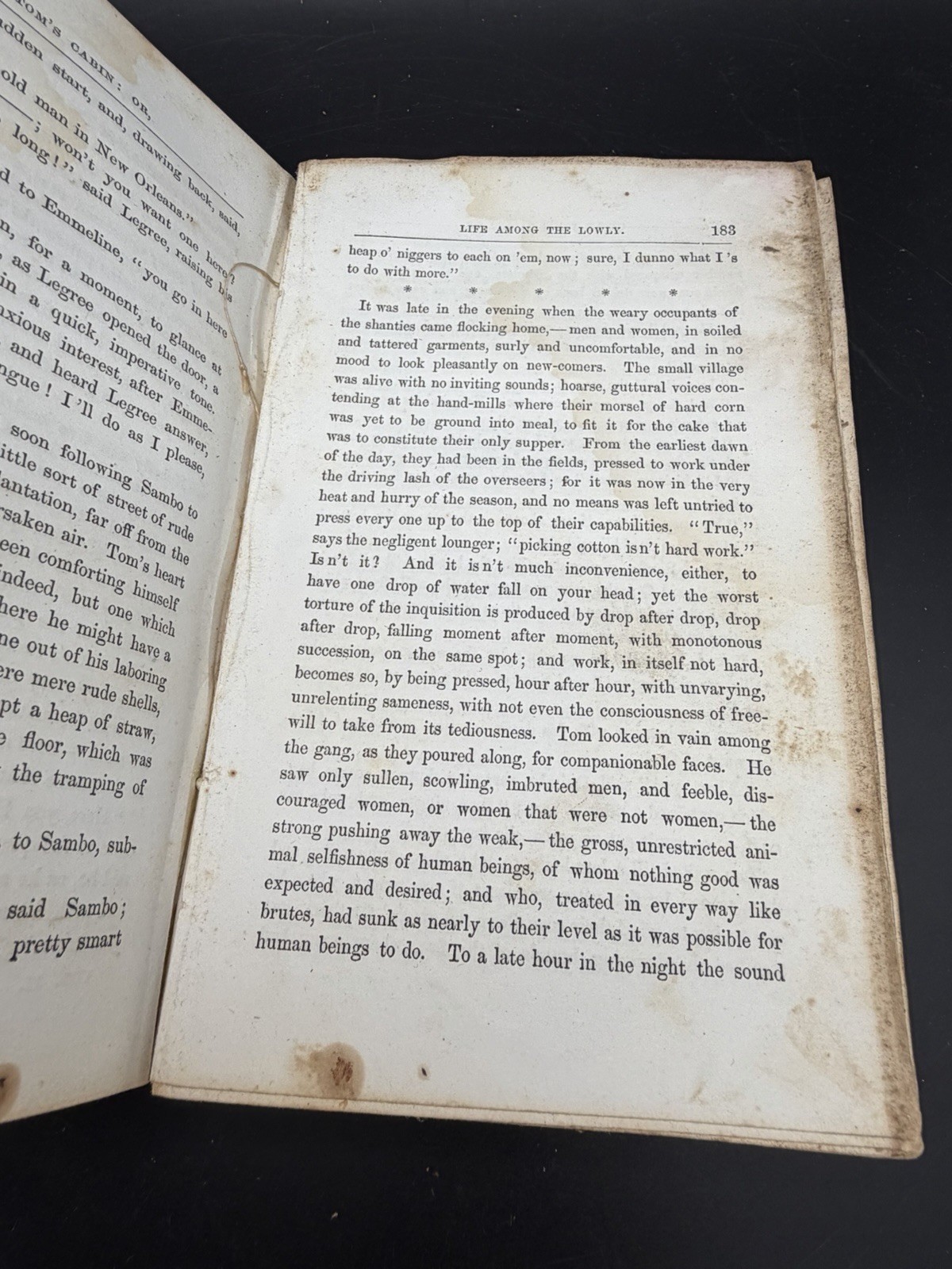 1852 Uncle Tom’s Cabin Harriet Beecher Stowe 1st Ed Tenth Thousand 2 Vol Set