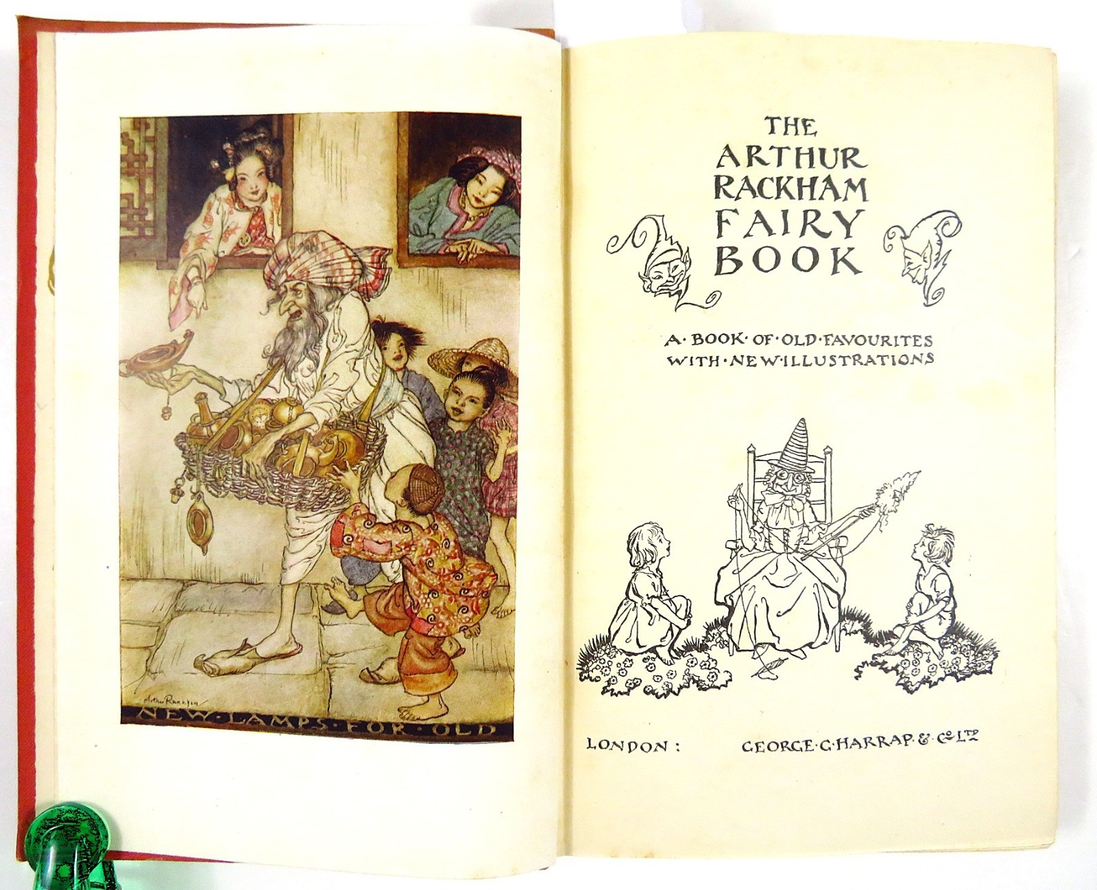 1946 THE ARTHUR RACKHAM FAIRY BOOK – 8 COLOR PLATES – VG/HC – HARRAP