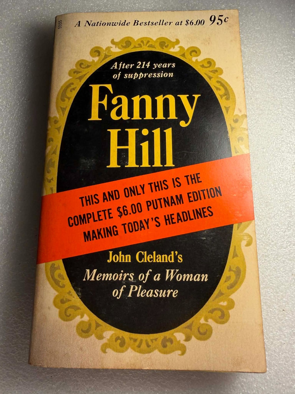 1963 Putnam – Fanny Hill by John Cleland Paperback Book