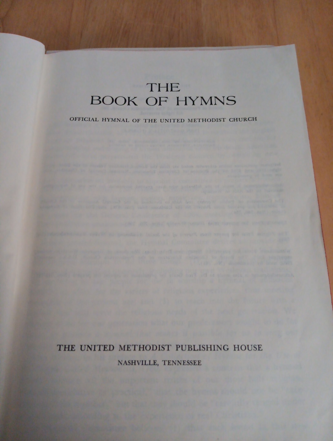 The Book of Hymns Official Hymnal of the United Methodist Church 1966 Red Music