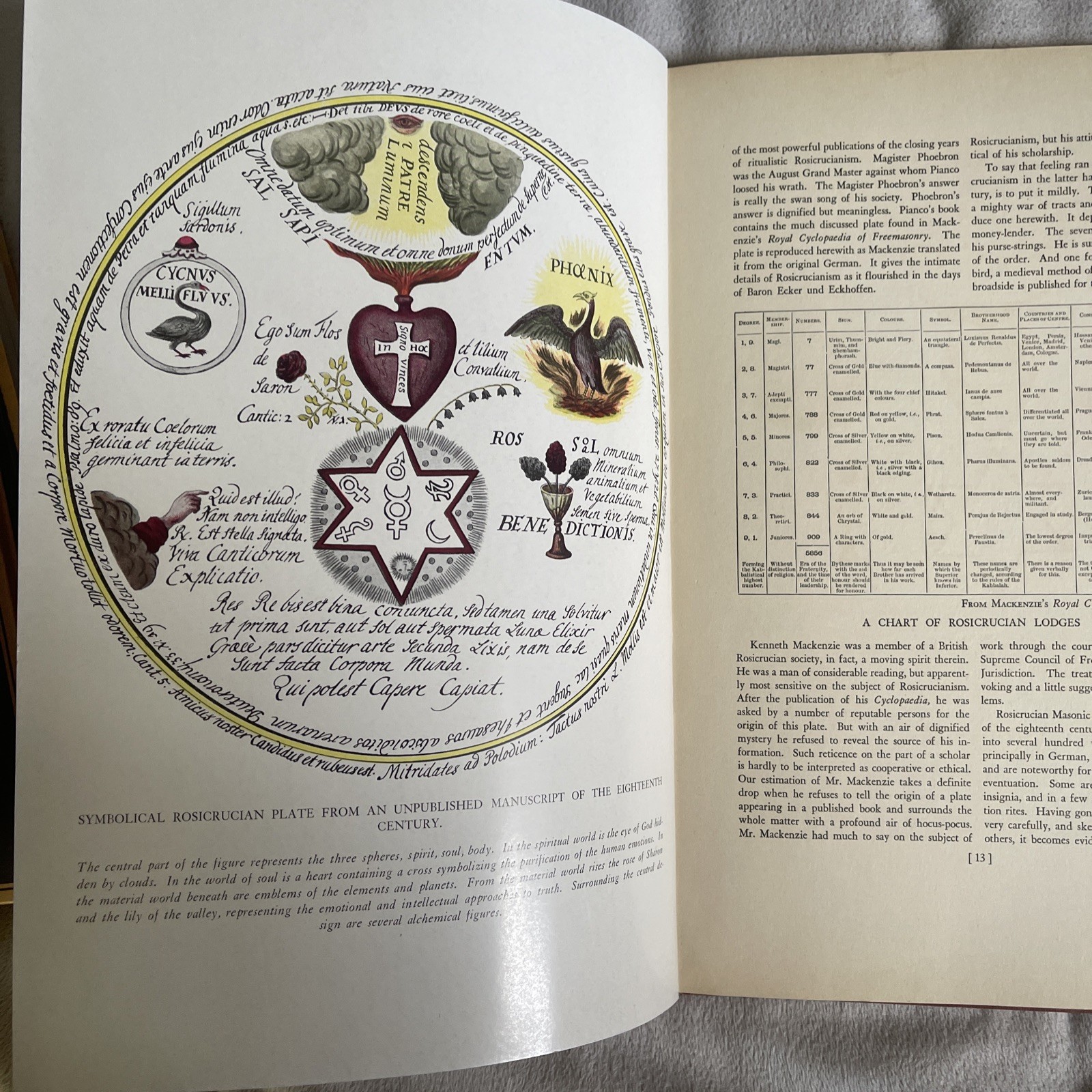 Rare 1938 1st Edition Codex Rosae Crucis D.O.M.A Manly Hall ROSICRUCIAN ALCHEMY