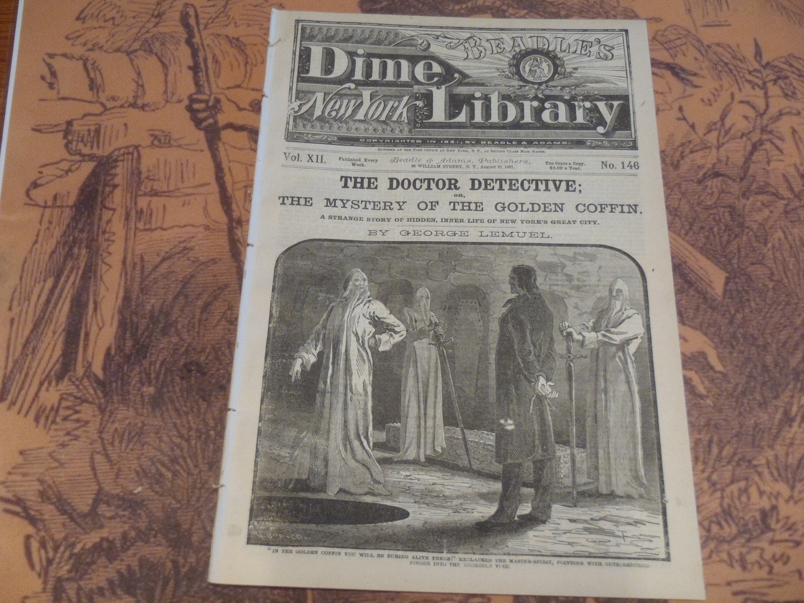 SECRET INNER LIFE OF NEW YORK CITY BEADLE’S NEW YORK DIME LIBRARY 146 DIME NOVEL