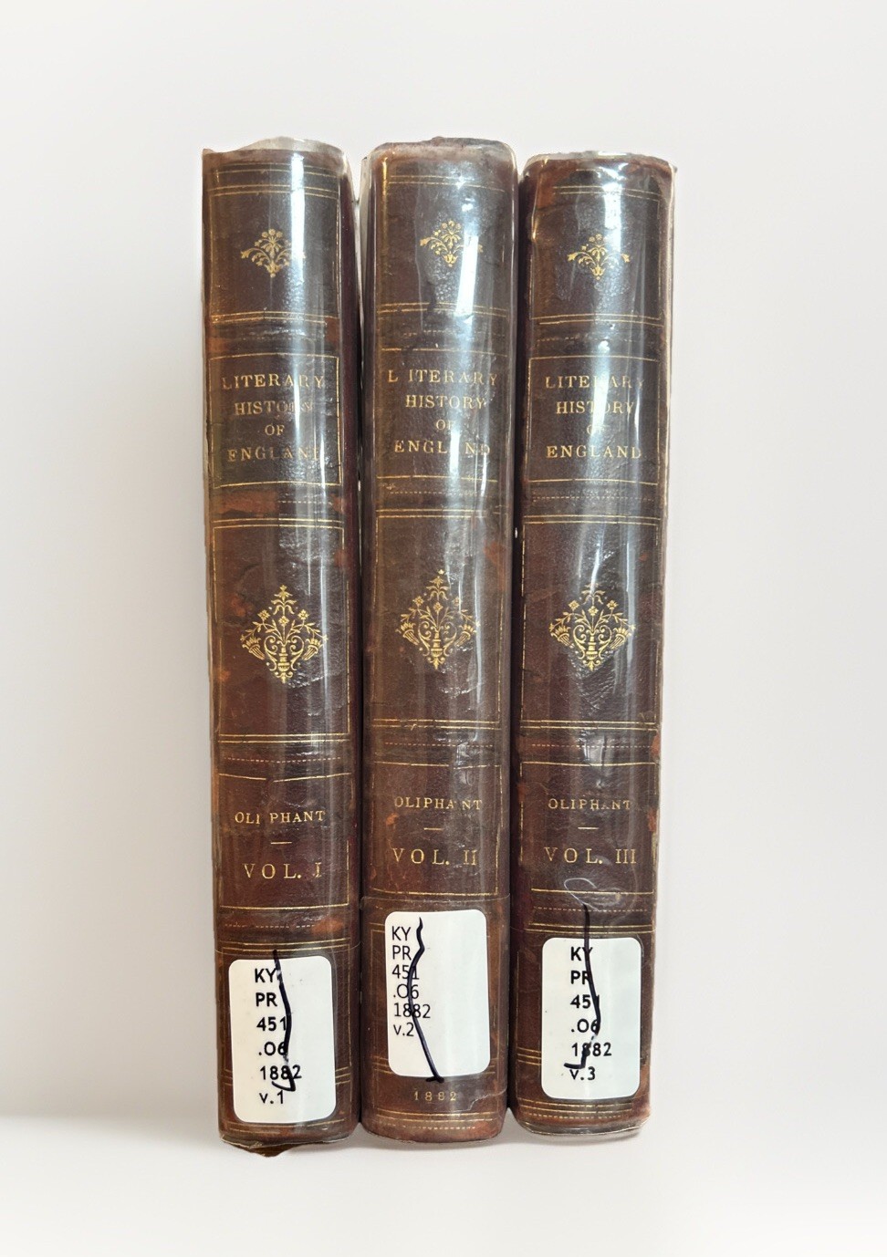 Literary History Of England 1790-1825 Vol. 1-3 Mrs. Oliphant HC