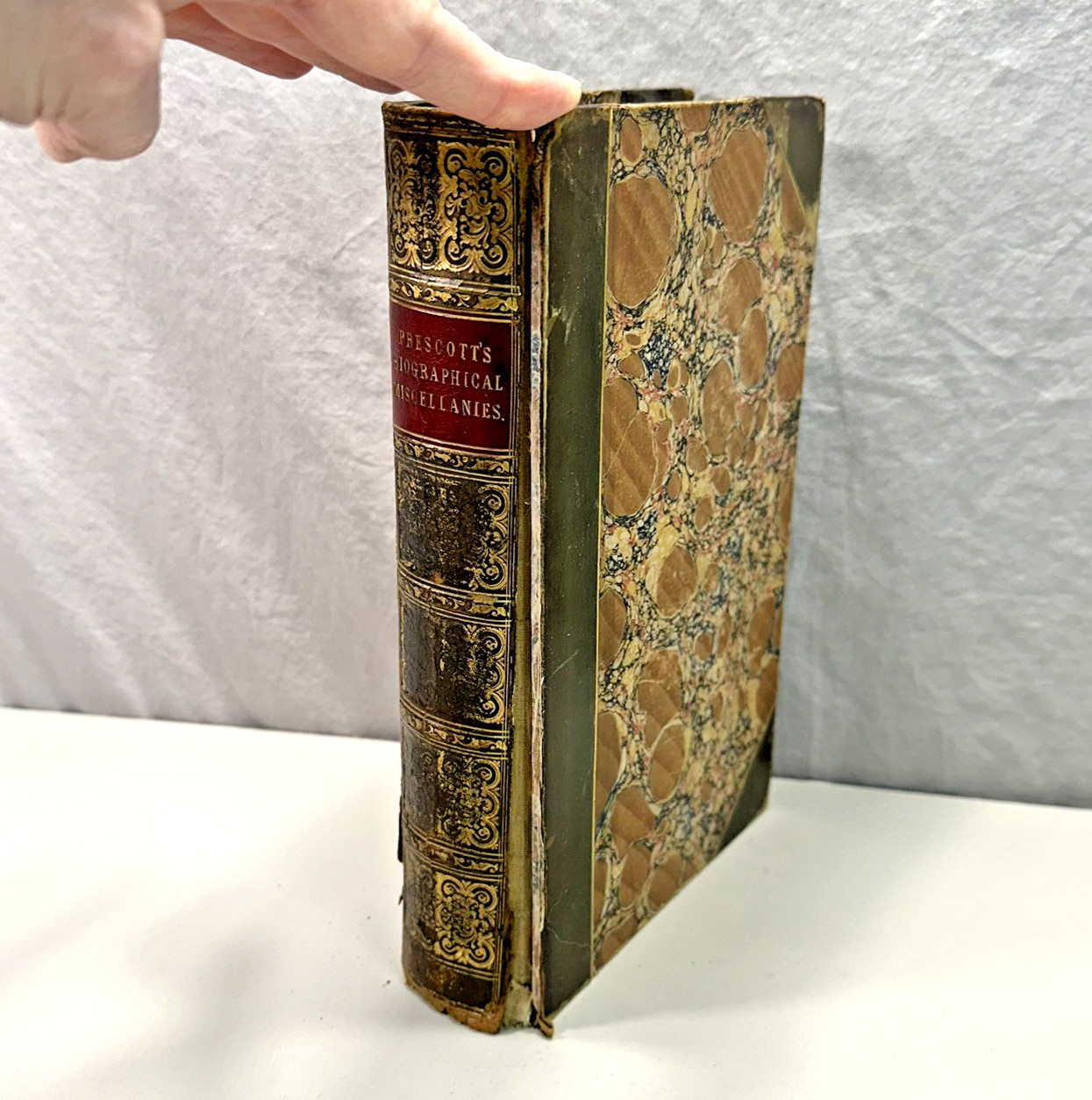 Biographical And Critical Miscellanies by William H. Prescott 1845 DAMAGED