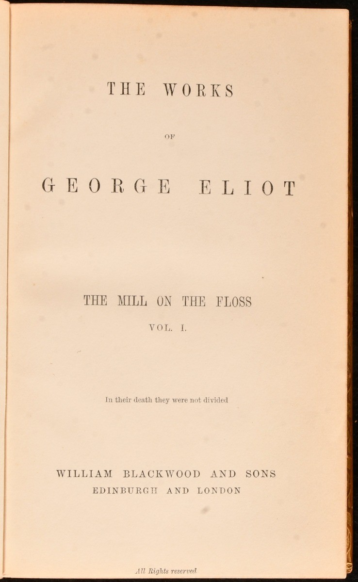 1878 19vol The Works of George Eliot Cabinet Edition Tree Calf Riviere Binding