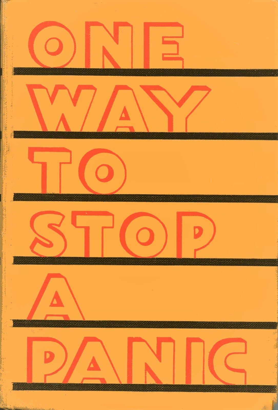 One Way to Stop a Panic by Irvin S. Cobb (Robert M. McBride, 1933, Hardcover)
