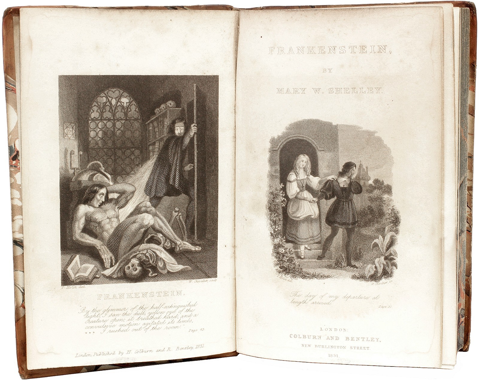 Mary SHELLEY. Frankenstein. 1831 – 1st PRINTIING OF THE 3rd ED & 1st ILLUSTRATED
