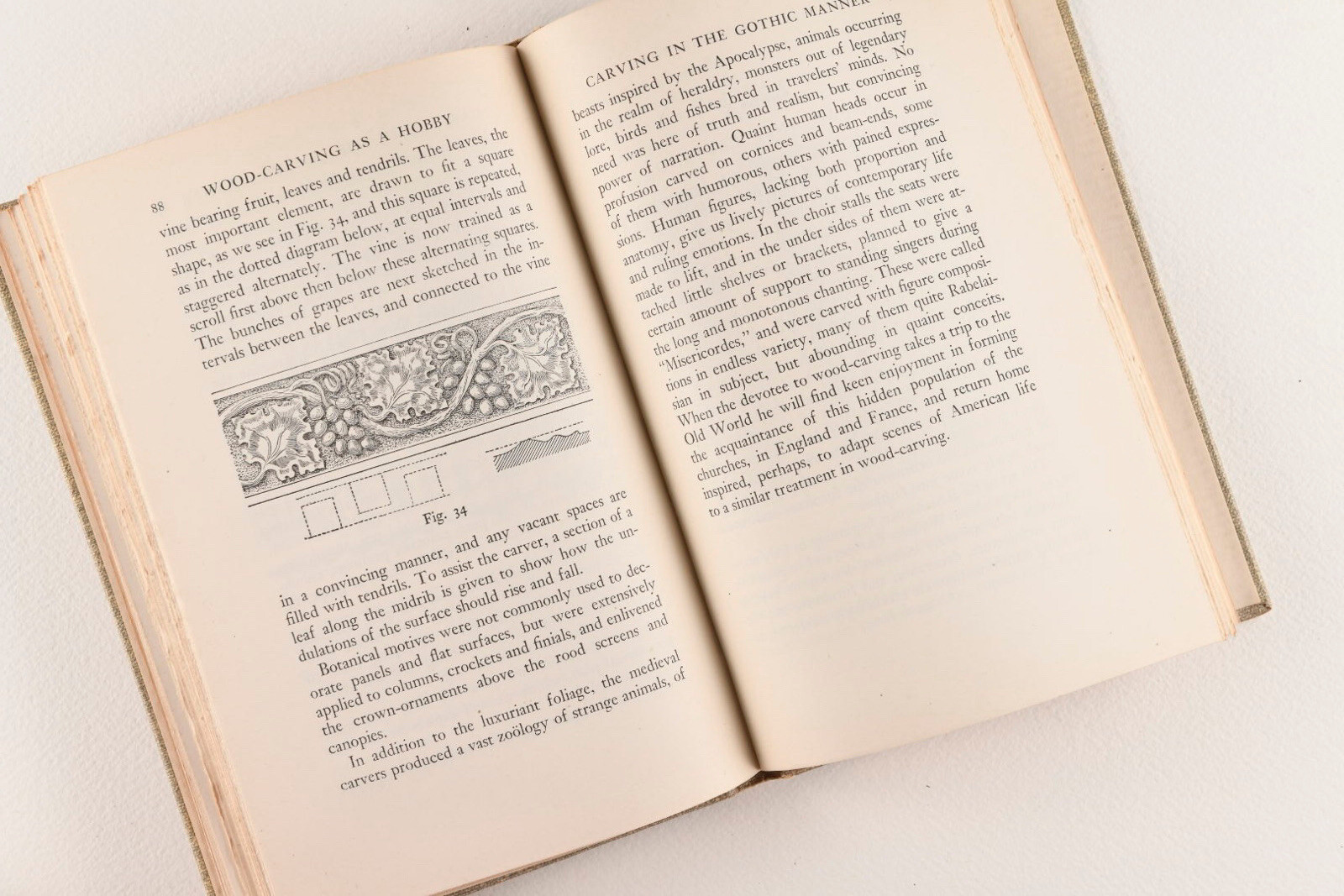 “WOOD-CARVING AS A HOBBY” By Herbert W. Faulkner HC /DJ 1934 1st Edition