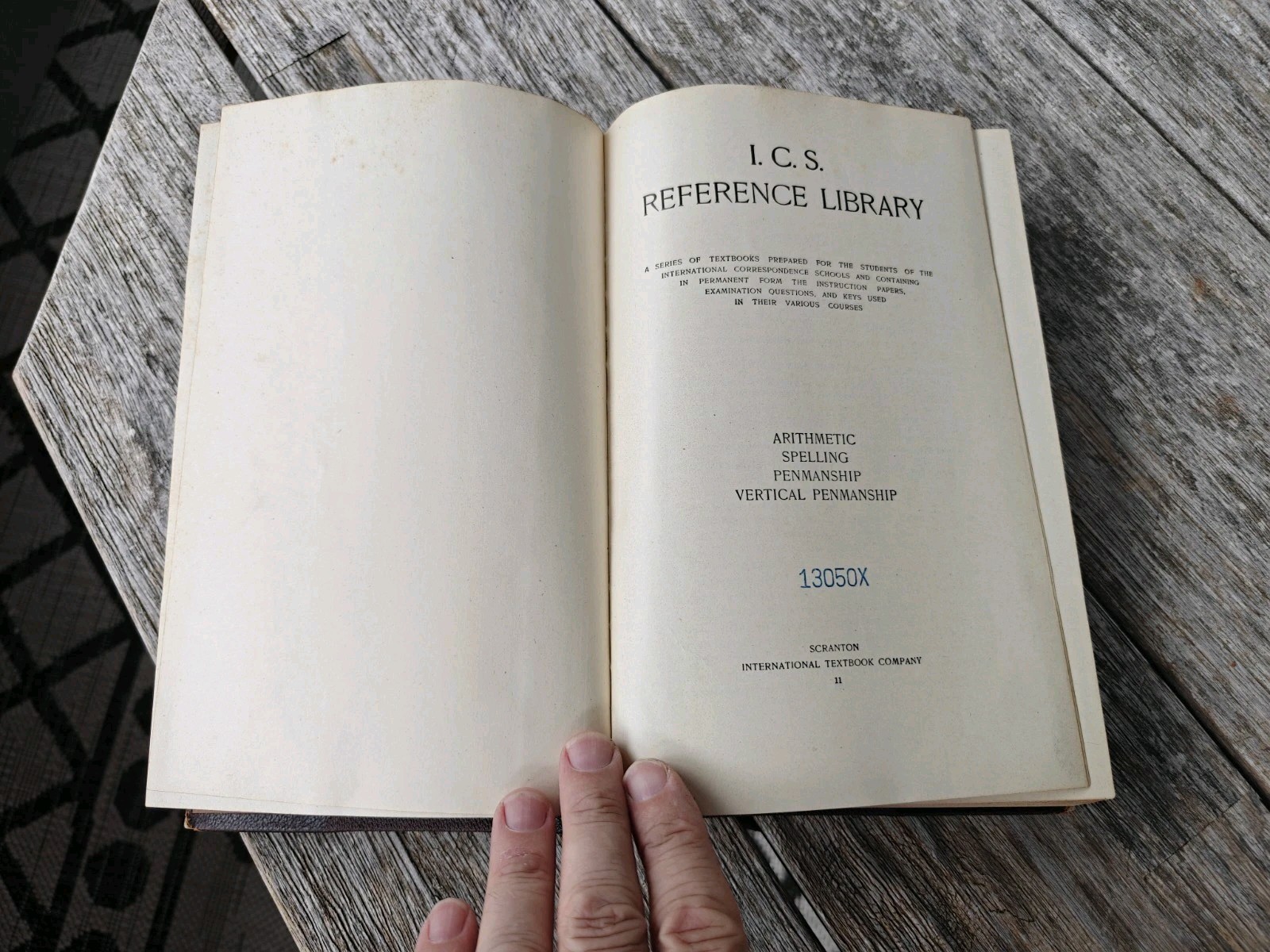 Vintage I.C.S. Reference Library Arithmetic Spelling Penmanship Vol 11 1901