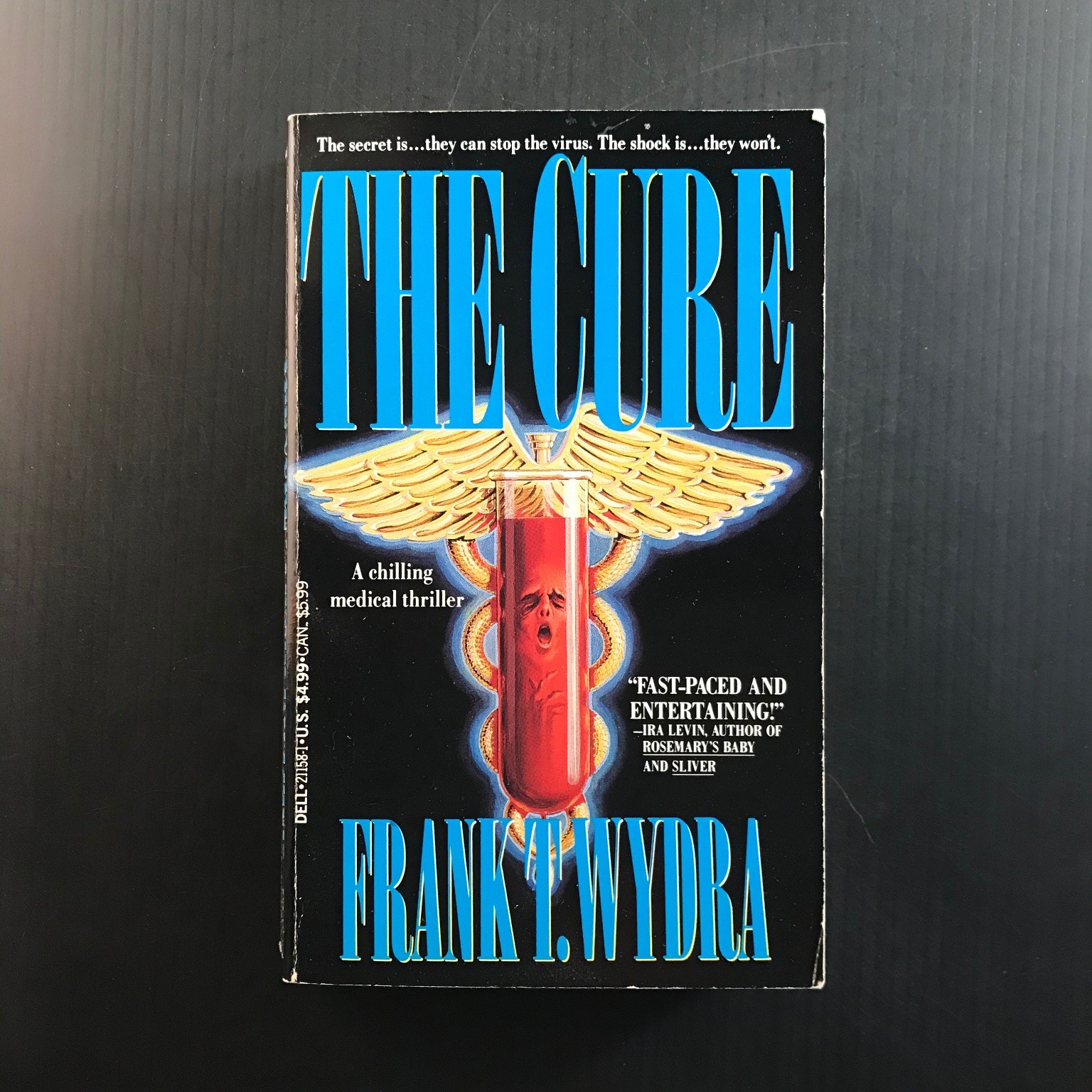The Cure Frank T. Wydra 1992 Medical Thriller Suspense Novel