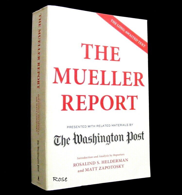The Mueller Report 2019 1st ed Washington Post Large Paperback book